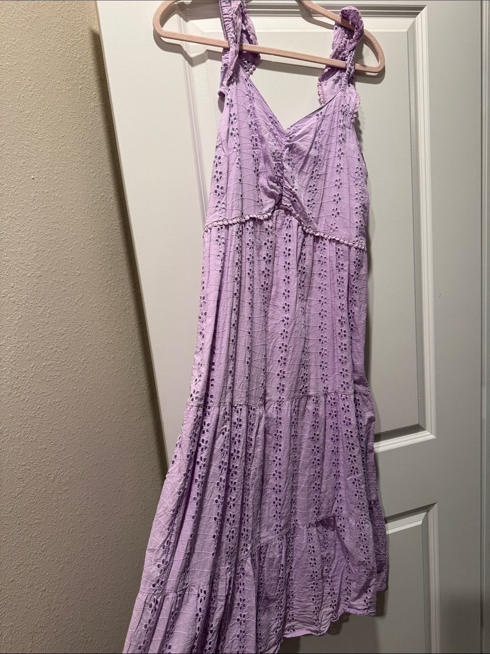 Sincerely Jules Lavender Eyelet Maxi Dress